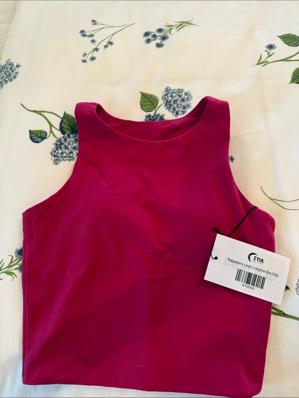 ZYIA Raspberry Sleeveless Crop Tank